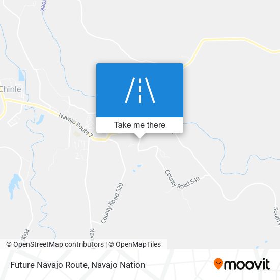 Future Navajo Route map