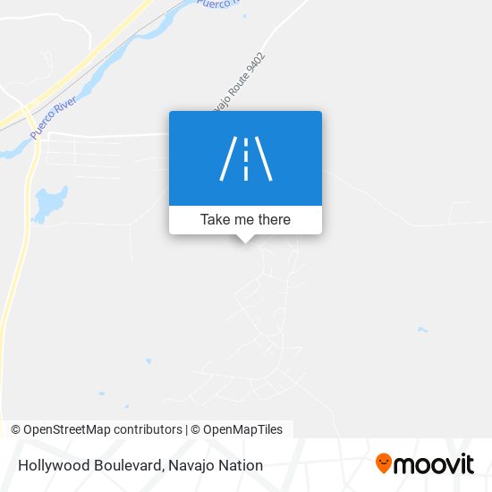 Hollywood Boulevard map