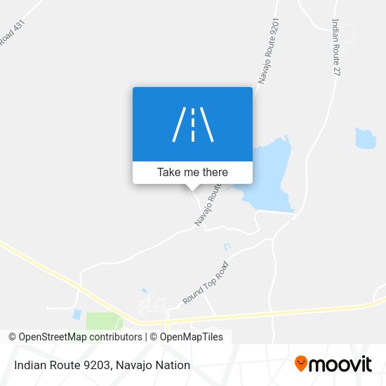 Mapa de Indian Route 9203