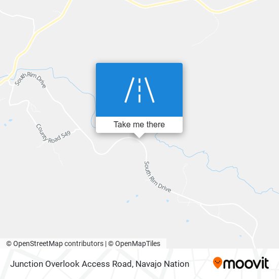 Junction Overlook Access Road map