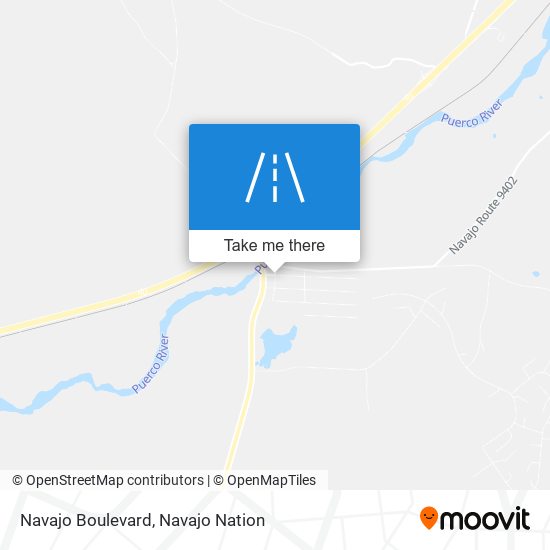 Navajo Boulevard map