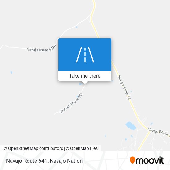 Navajo Route 641 map