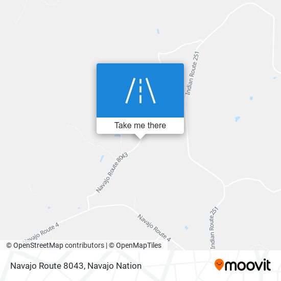 Navajo Route 8043 map