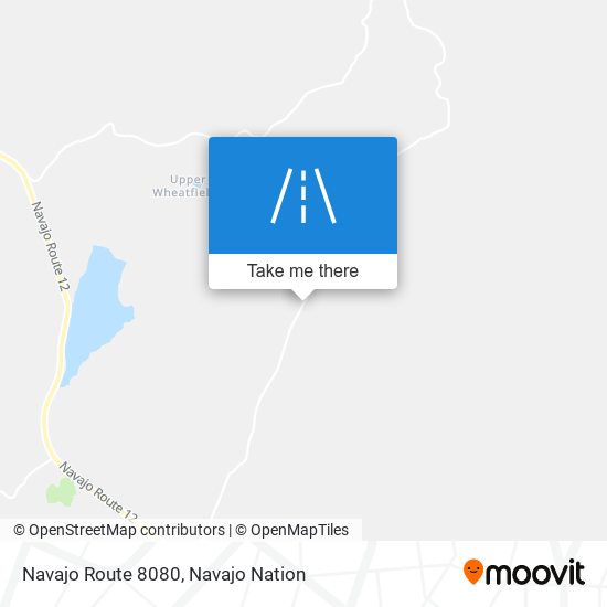 Navajo Route 8080 map