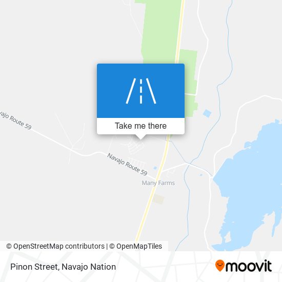 Pinon Street map