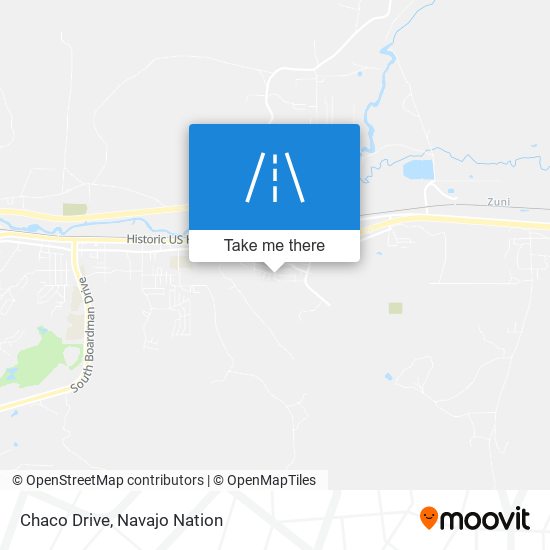 Chaco Drive map