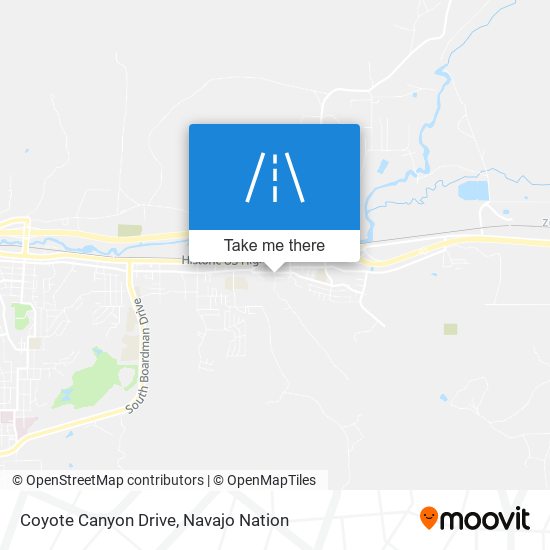 Coyote Canyon Drive map