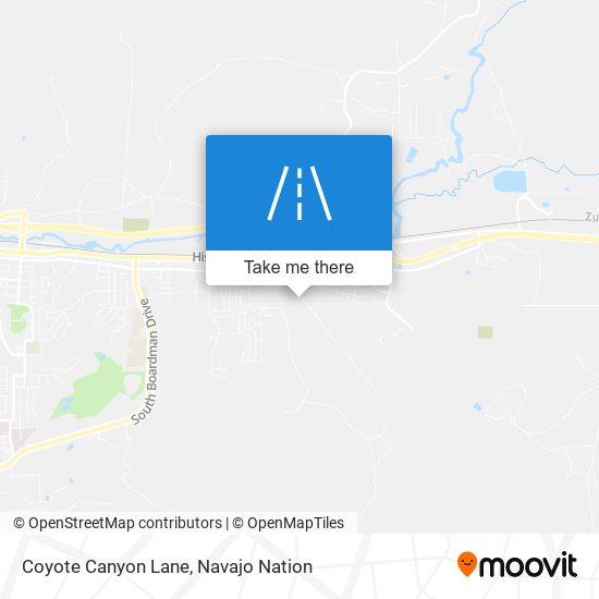 Mapa de Coyote Canyon Lane