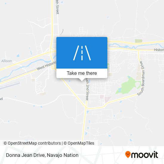 Donna Jean Drive map