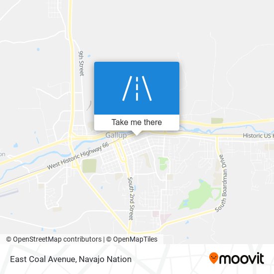 East Coal Avenue map