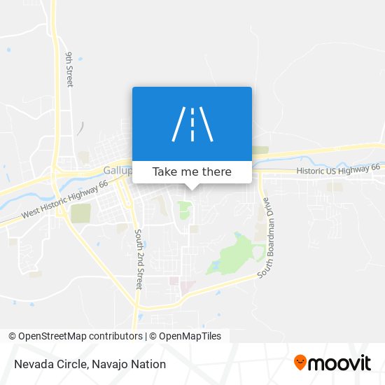 Nevada Circle map