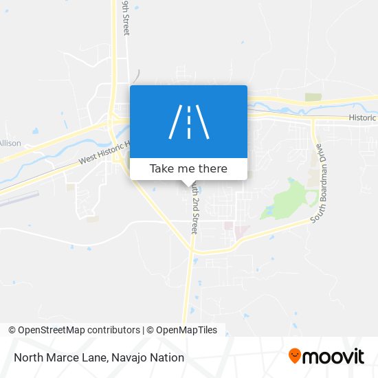 North Marce Lane map