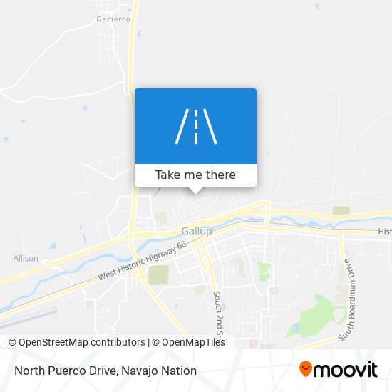 North Puerco Drive map