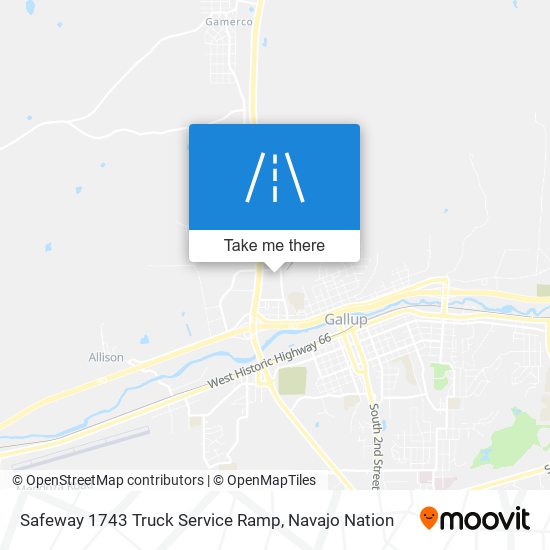 Safeway 1743 Truck Service Ramp map