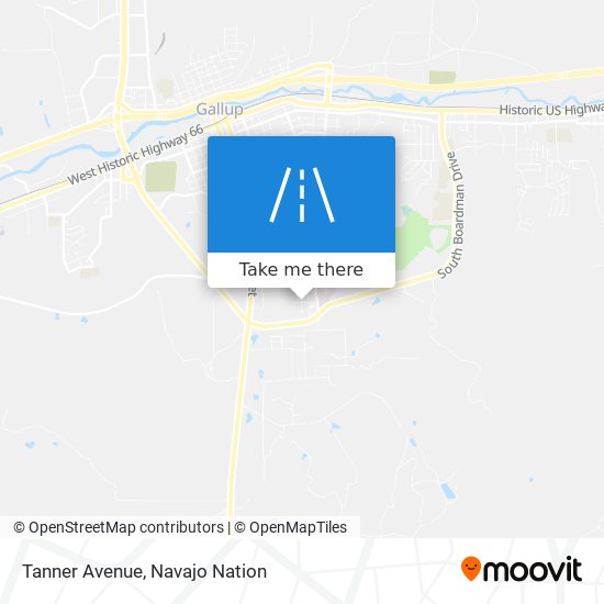 Tanner Avenue map