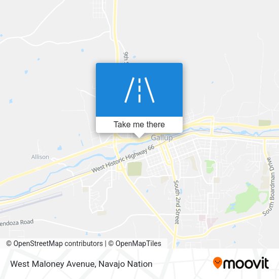 West Maloney Avenue map