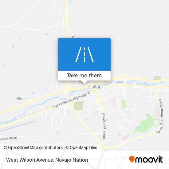 West Wilson Avenue map