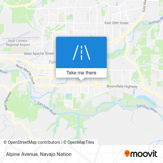 Alpine Avenue map