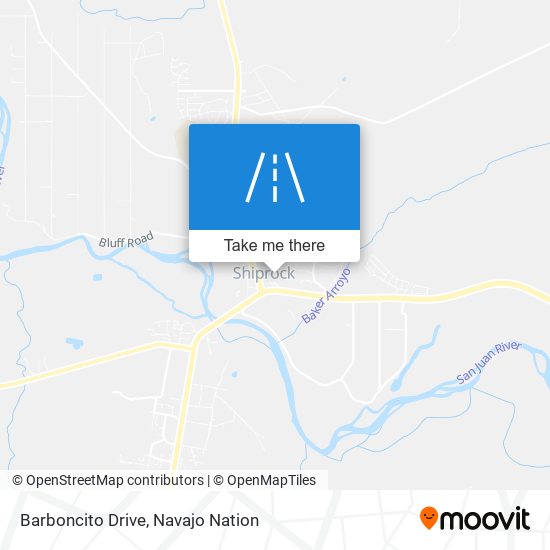 Barboncito Drive map
