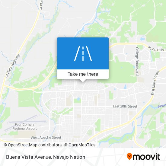 Buena Vista Avenue map