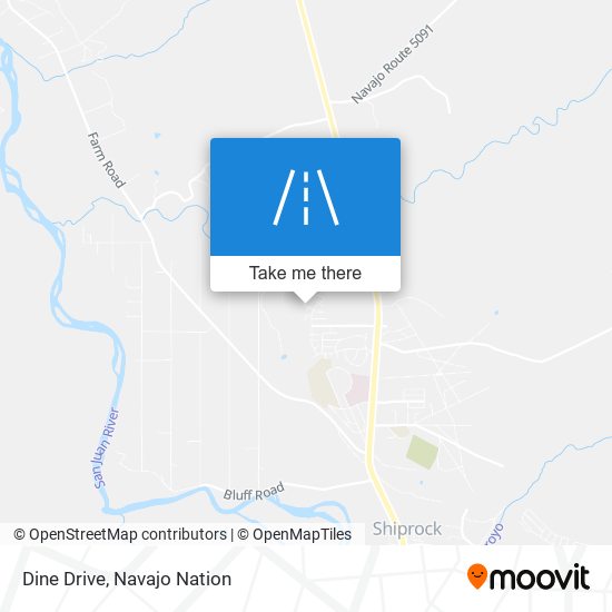 Dine Drive map