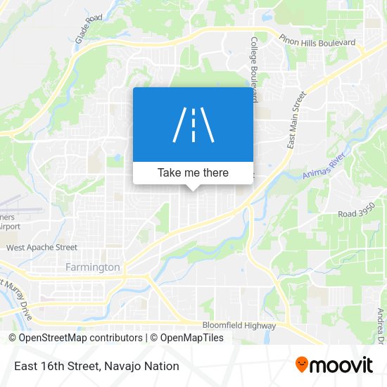 Mapa de East 16th Street