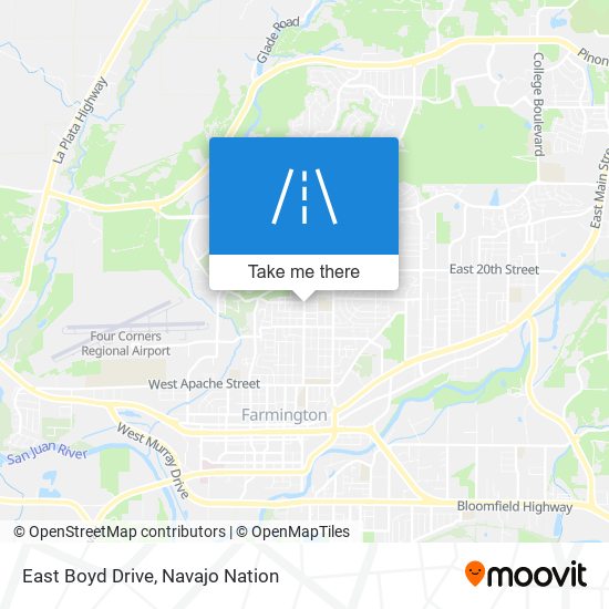 East Boyd Drive map