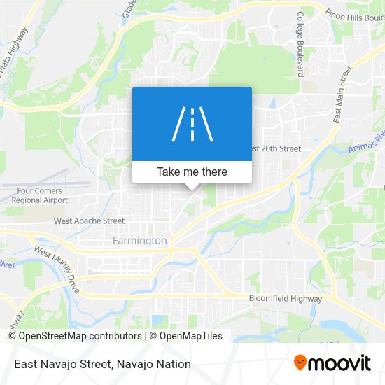Mapa de East Navajo Street