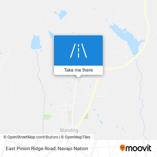 East Pinion Ridge Road map