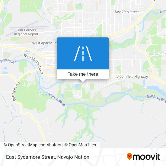 Mapa de East Sycamore Street