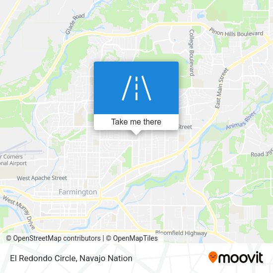 El Redondo Circle map