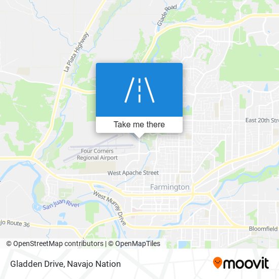 Gladden Drive map