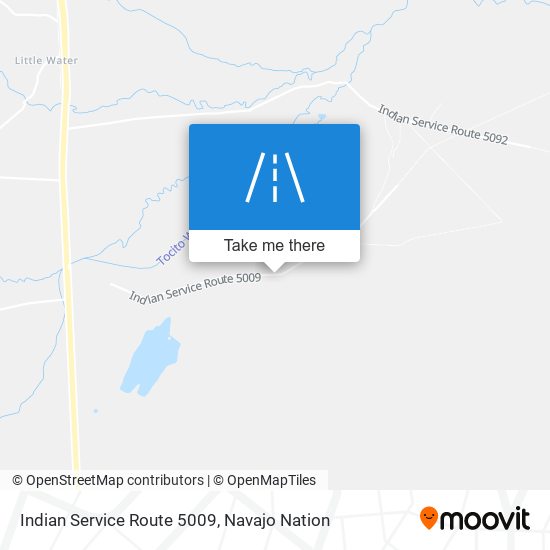 Indian Service Route 5009 map