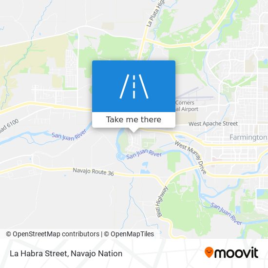 Mapa de La Habra Street
