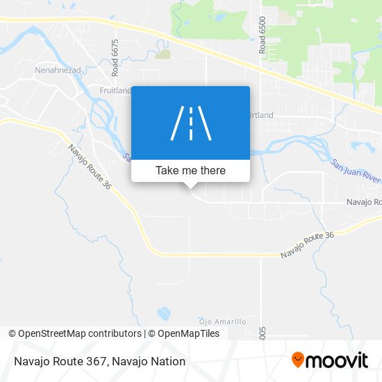 Navajo Route 367 map