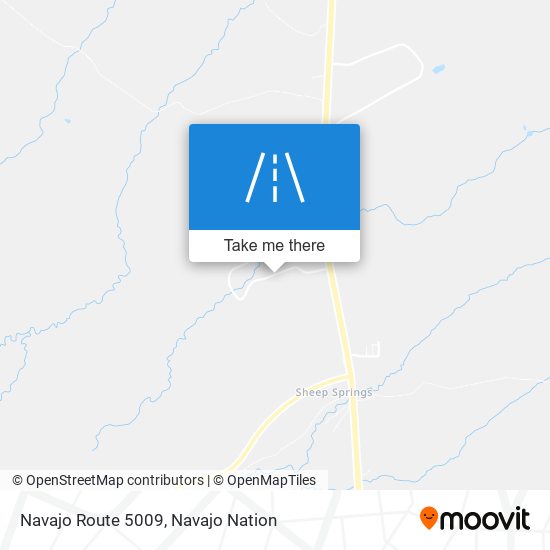 Navajo Route 5009 map