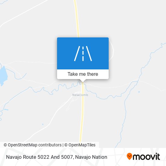 Navajo Route 5022 And 5007 map