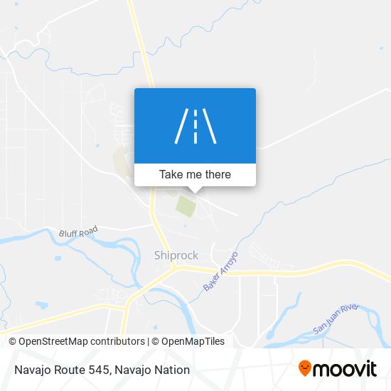 Mapa de Navajo Route 545