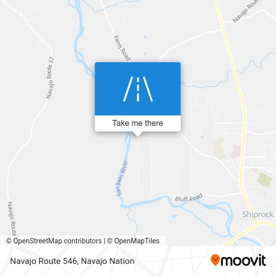 Navajo Route 546 map