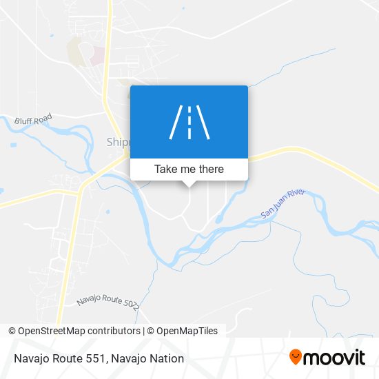 Mapa de Navajo Route 551