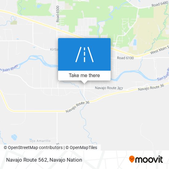 Mapa de Navajo Route 562