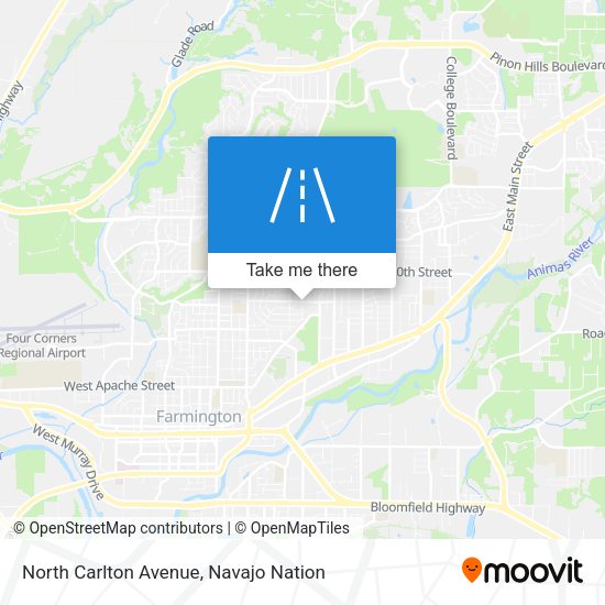 Mapa de North Carlton Avenue