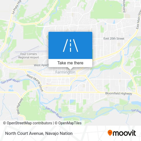 North Court Avenue map