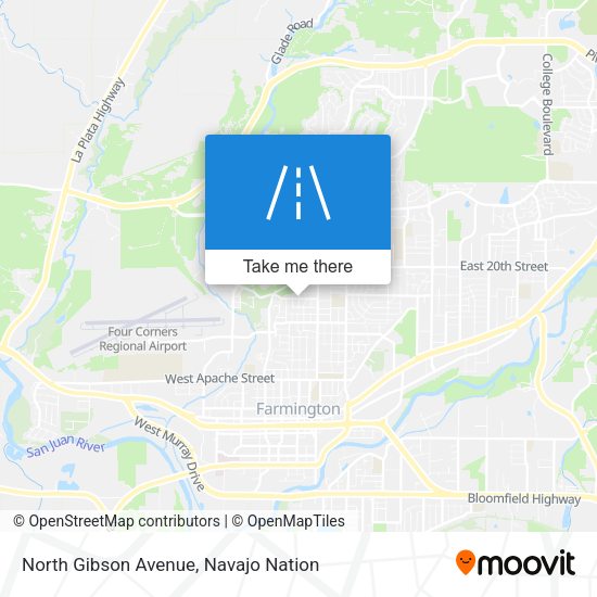 North Gibson Avenue map