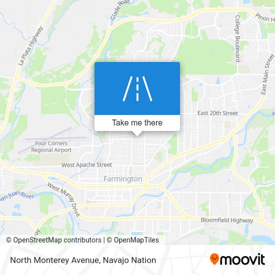 North Monterey Avenue map