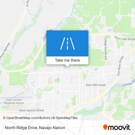 North Ridge Drive map
