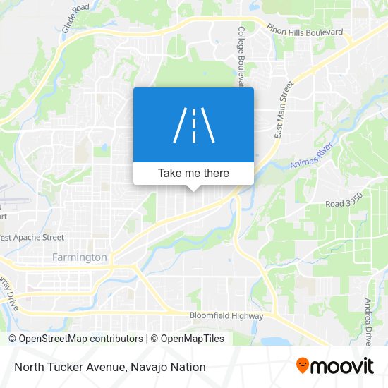 North Tucker Avenue map