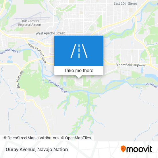 Ouray Avenue map