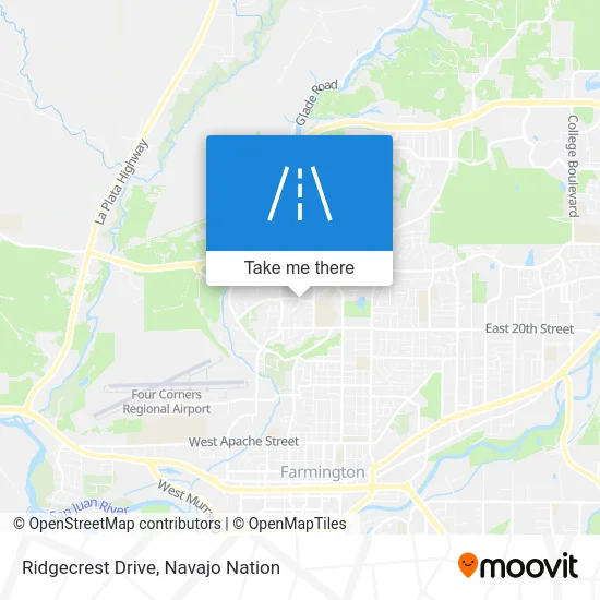 Ridgecrest Drive map