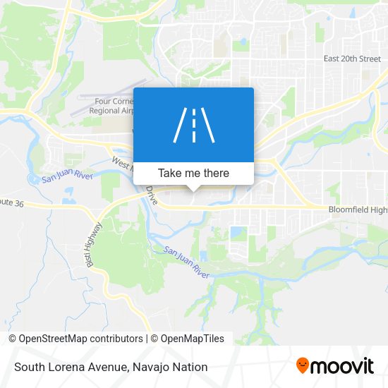 South Lorena Avenue map